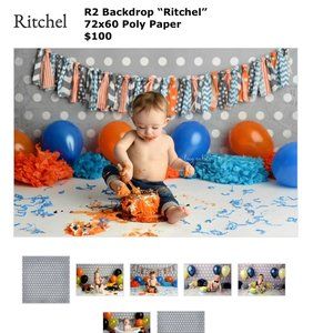 R2 Backdrops Professional Background for Photography "Ritchel" 72x60